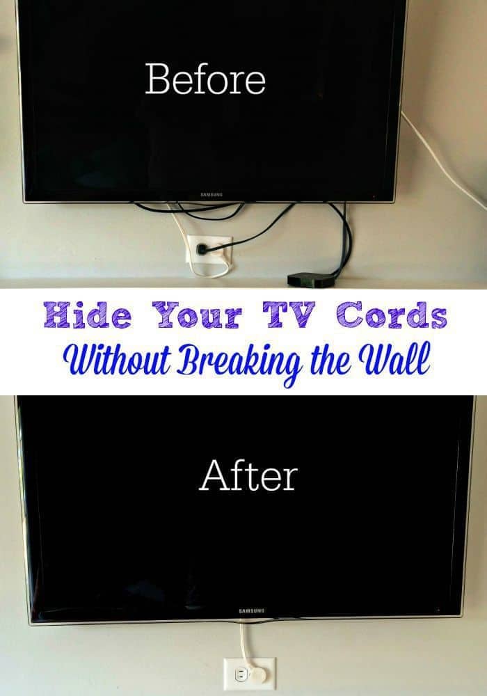 Tackling Another Eyesore Hide the TV Cords The Handyman's Daughter