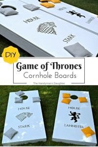 DIY Game of Thrones Cornhole Boards