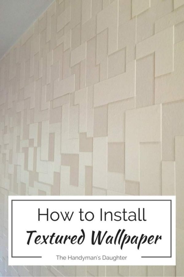 Textured Wallpaper Accent Wall – {Master Bedroom Update}