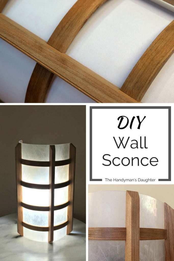 DIY Wooden Wall Sconce - The Handyman s Daughter
