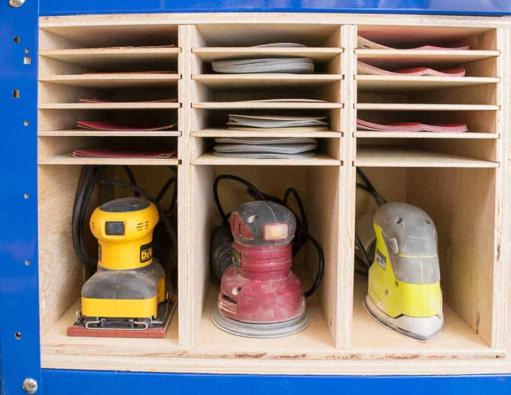 Workshop Wednesday - Sander and Sandpaper Storage - The 