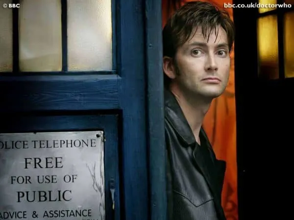 image from Doctor Who with David Tenant in TARDIS