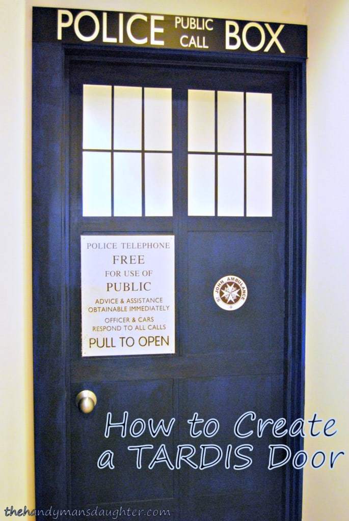 How to Make a TARDIS door - The Handyman's Daughter