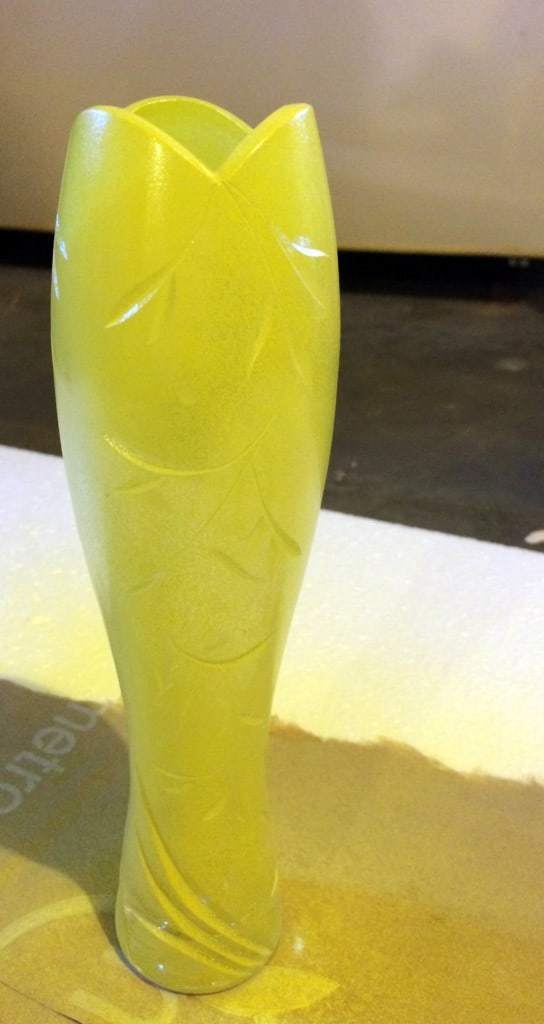 painted vase after one coat The Handyman's Daughter