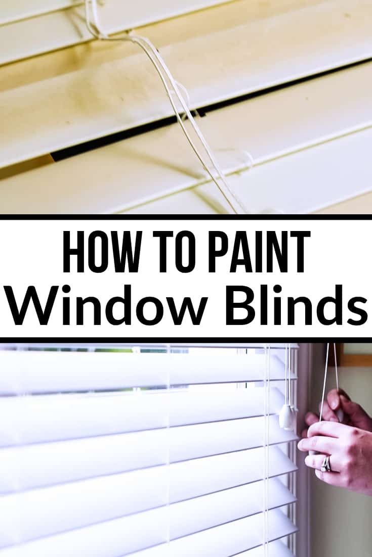 painting blinds - how to paint window blinds