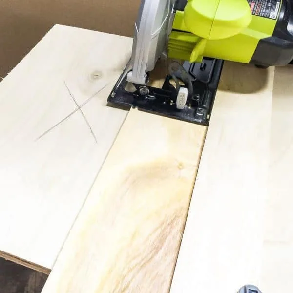 Use a circular saw jig to make accurate cuts in plywood without a table saw.
