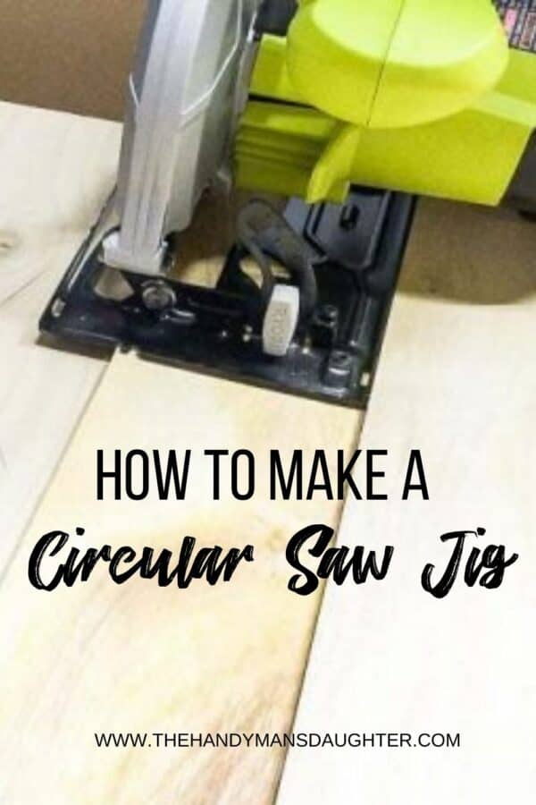 circular saw cutting with a circular saw jig with text overlay