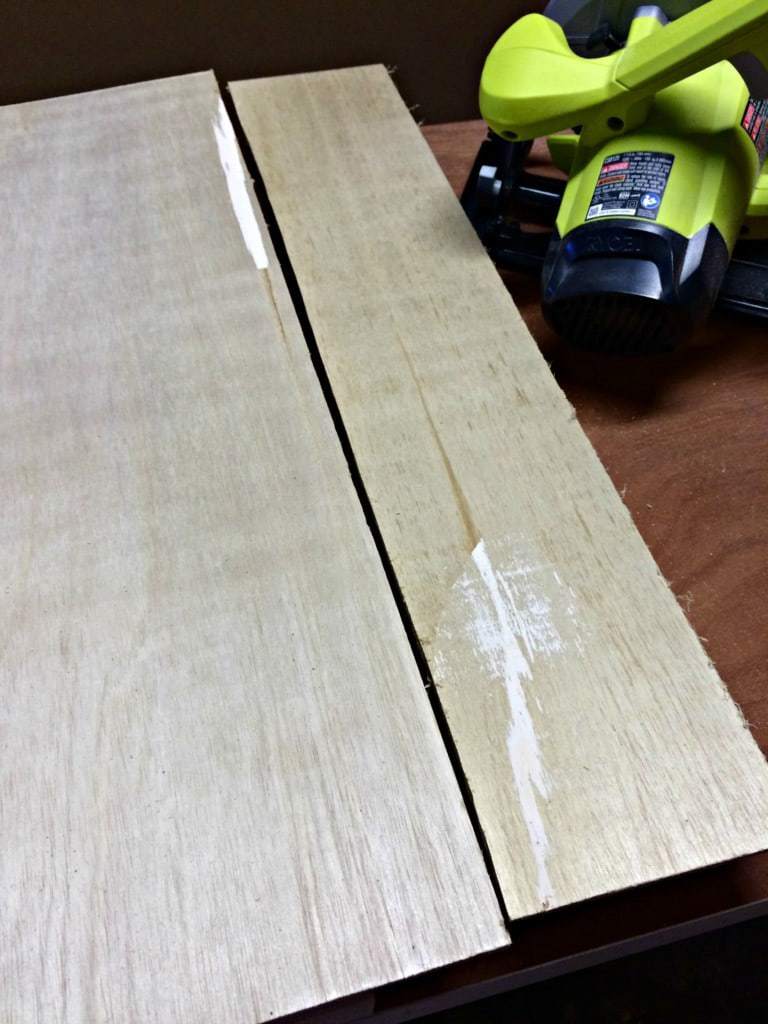 trim extra plywood after The Handyman's Daughter