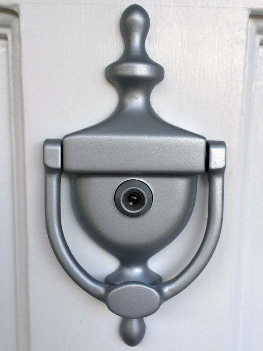 Front Porch Update Part 2 Spray Painting the Door Hardware The