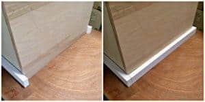wood trim before and after