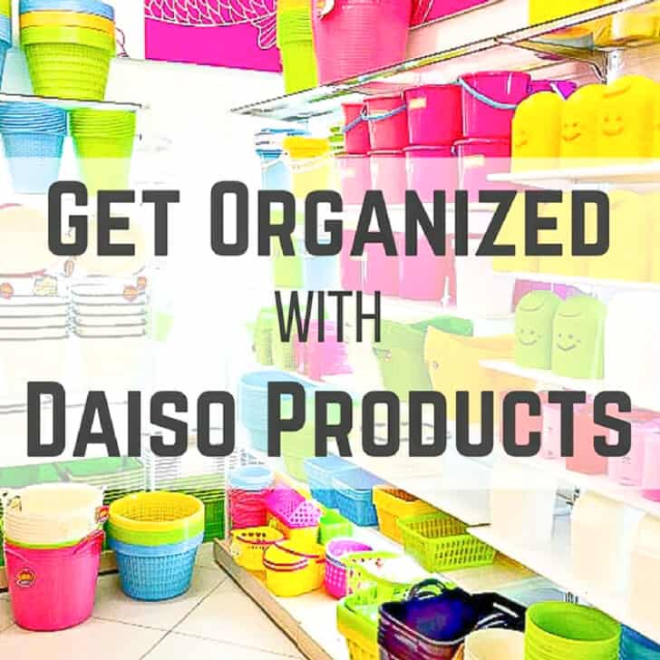 storage and organization products from Daiso