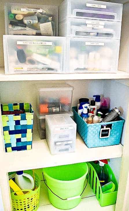 All these Daiso products keep our linen closet organized!