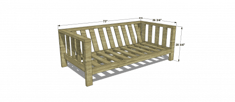 DIY outdoor sofa plans