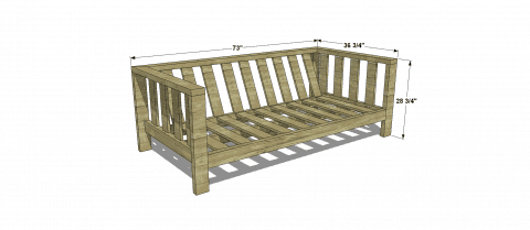 5 Diy Outdoor Sofas To Build For Your, Free Diy Outdoor Sofa Plans
