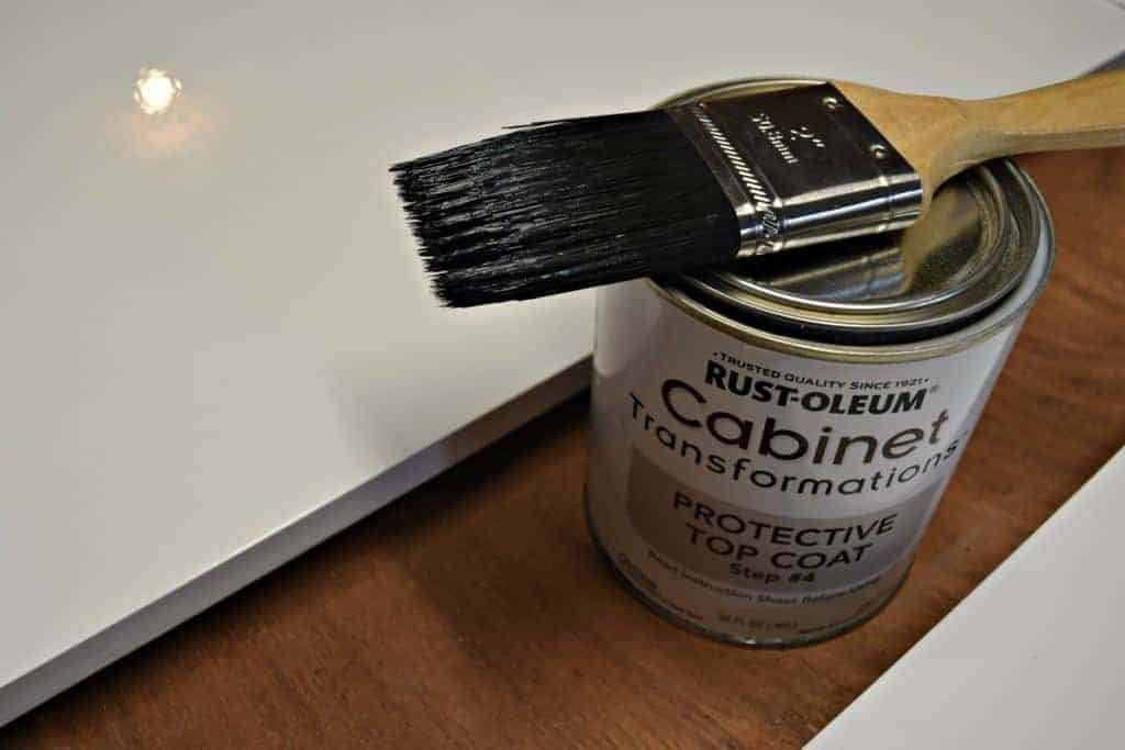 top coat applied to a glassy finish The Handyman's Daughter The