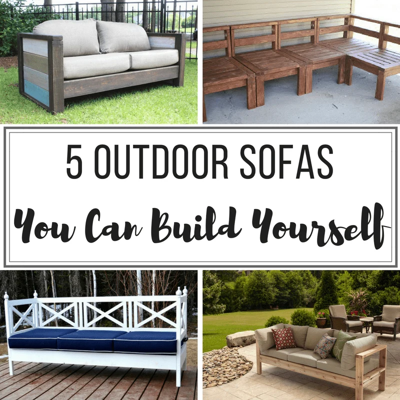 5 Diy Outdoor Sofas To Build For Your