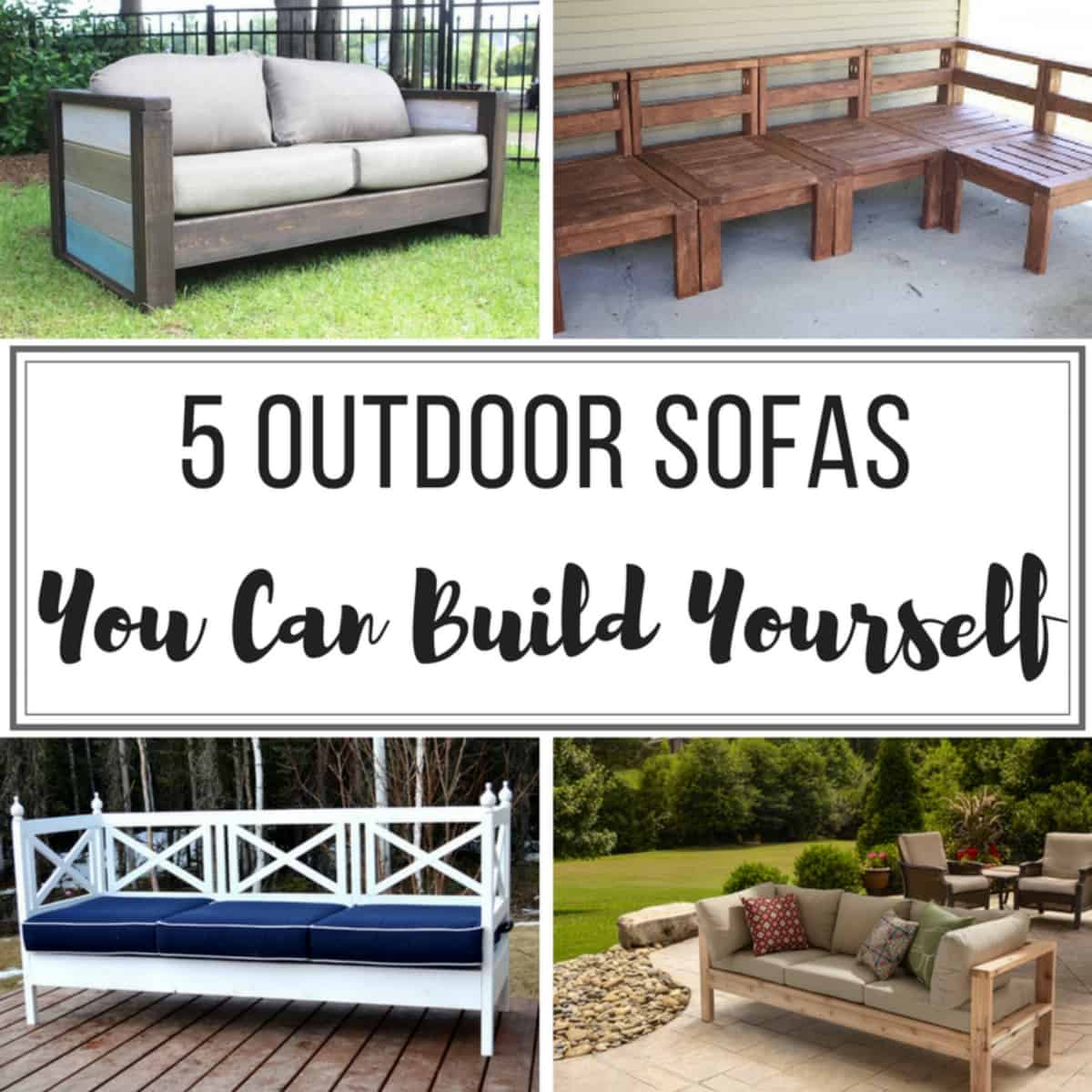 DIY outdoor sofa ideas