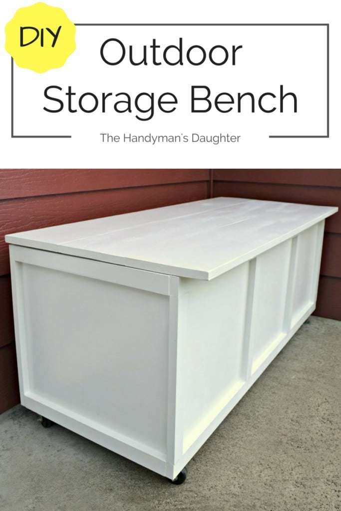 DIY Outdoor Storage Bench Take Two The Handyman\u002639;s Daughter DIY Outdoor Storage Bench Take Two The Handyman\u002639;s Daughter