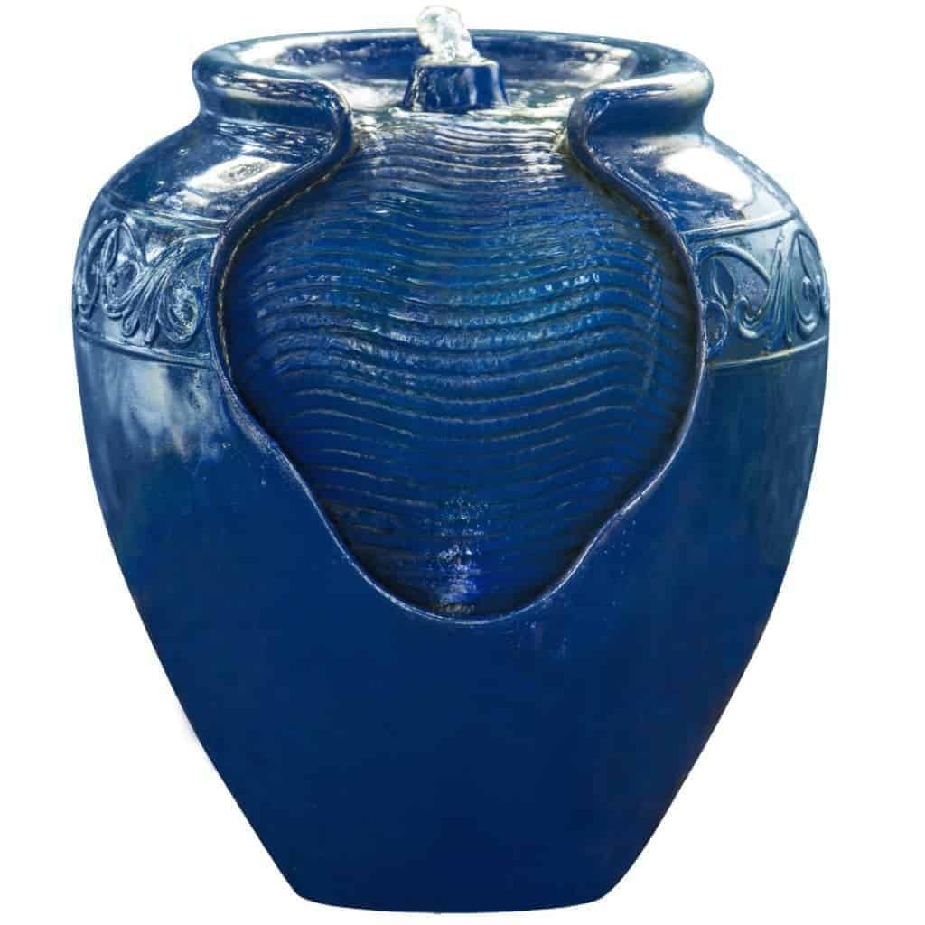 Amazon blue pot fountain The Handyman's Daughter
