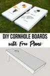 DIY cornhole boards with free plans