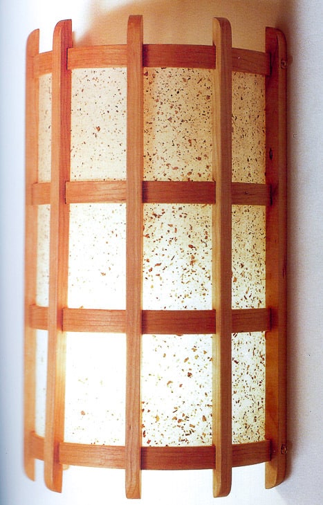 DIY wall sconce in Japanese lamps and lanterns book