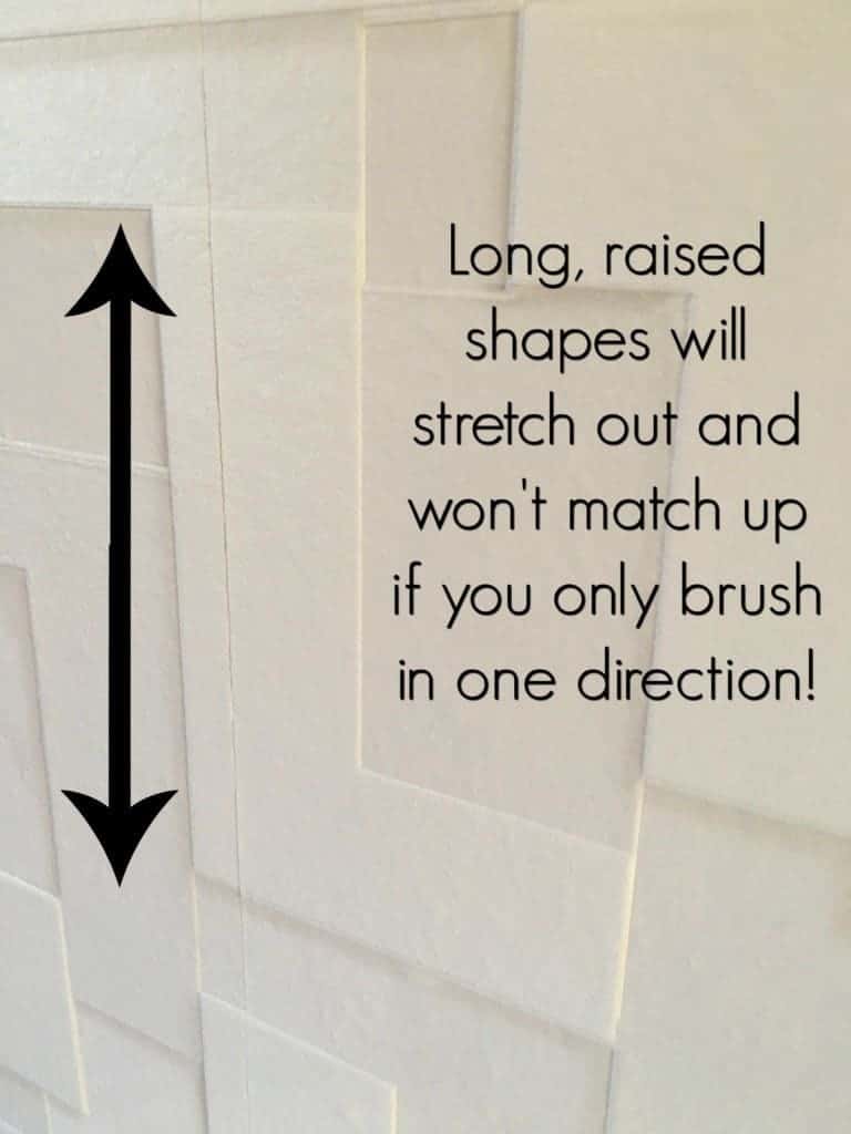 Textured wallpaper has unique challenges when matching seams. - The Handyman's Daughter