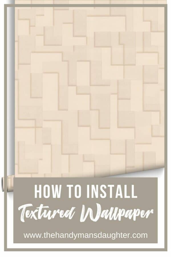 Textured Wallpaper Accent Wall The Handyman's Daughter