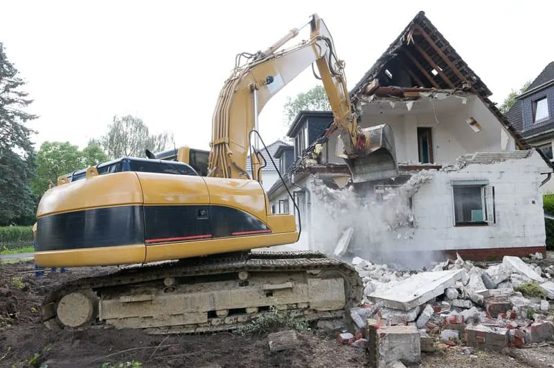 demolition of old house