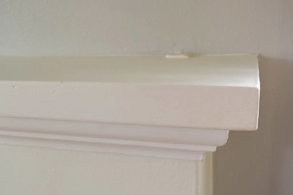 brackets holding mantle to the wall