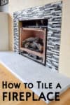 How to tile a fireplace