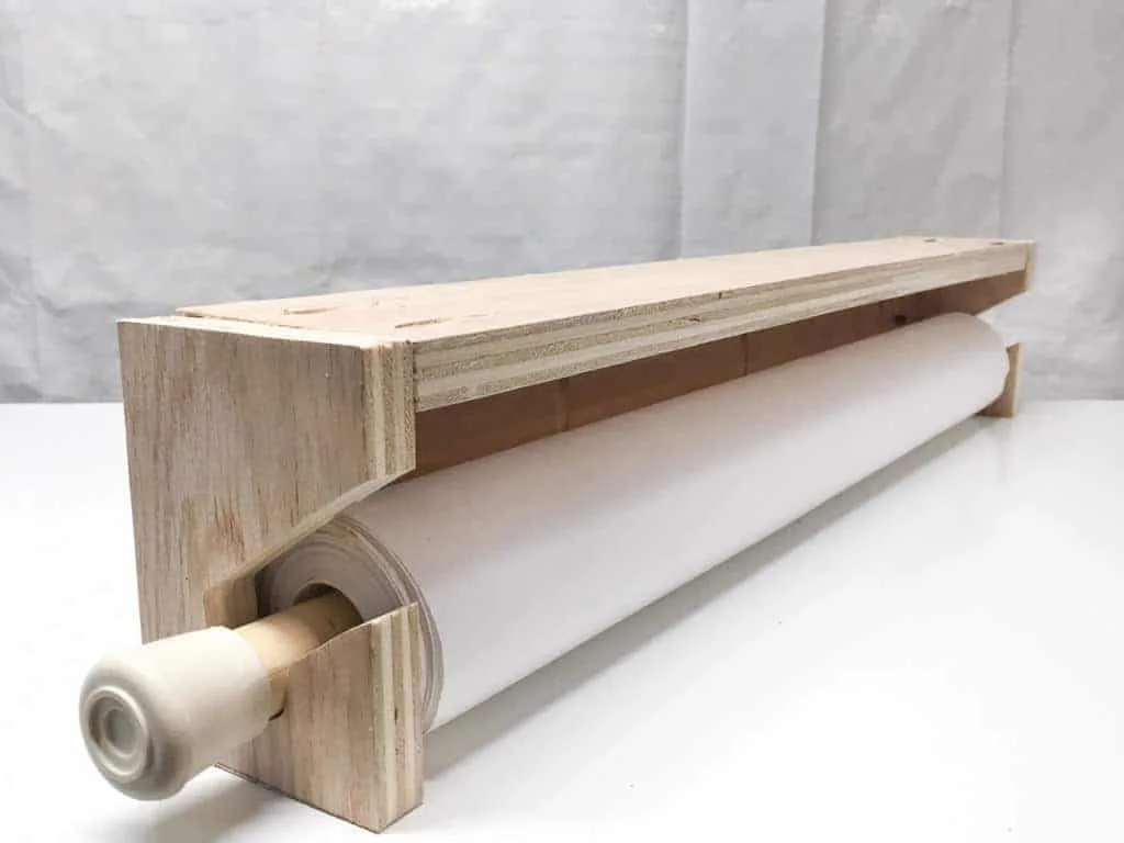 DIY butcher paper roll dispenser