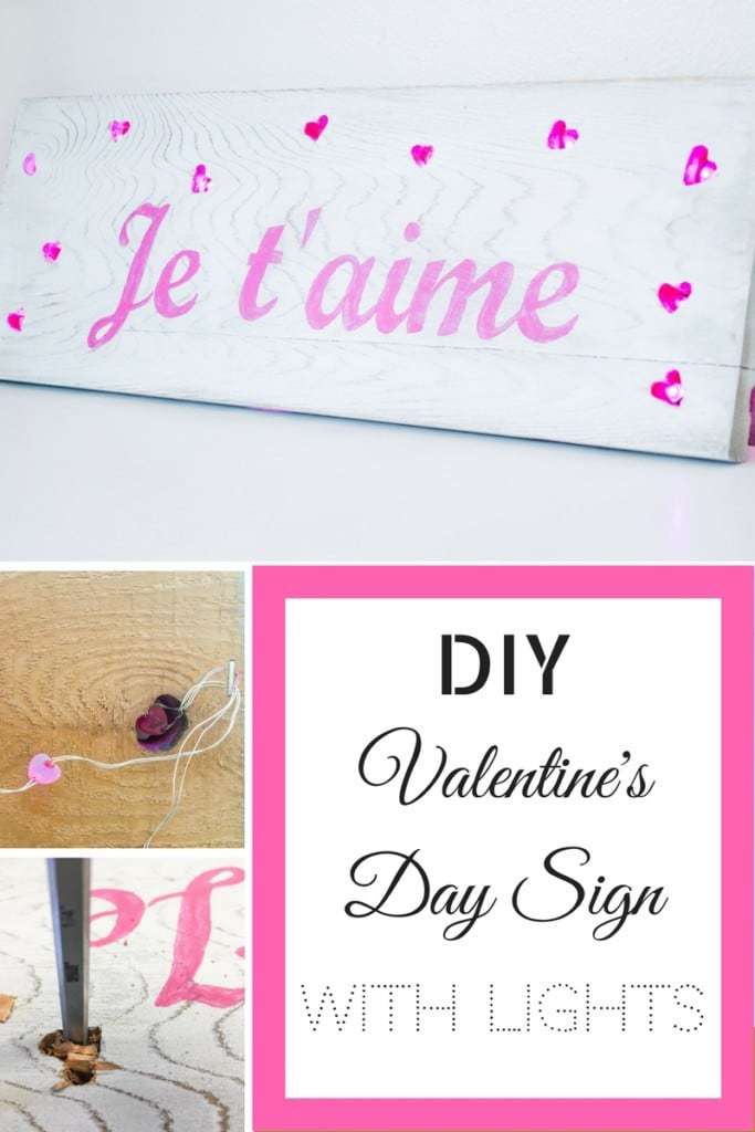 Valentine S Day Sign With Lights The Handyman Daughter Proclaim Your Love In Lights With This Valentine S Day Sign Mini Led Hearts K Out
