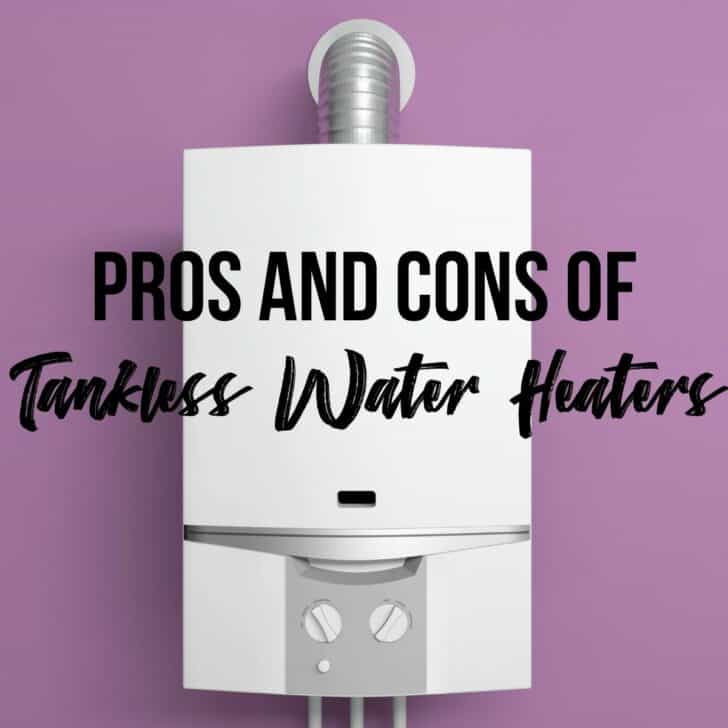 tankless water heater with text overlay 
