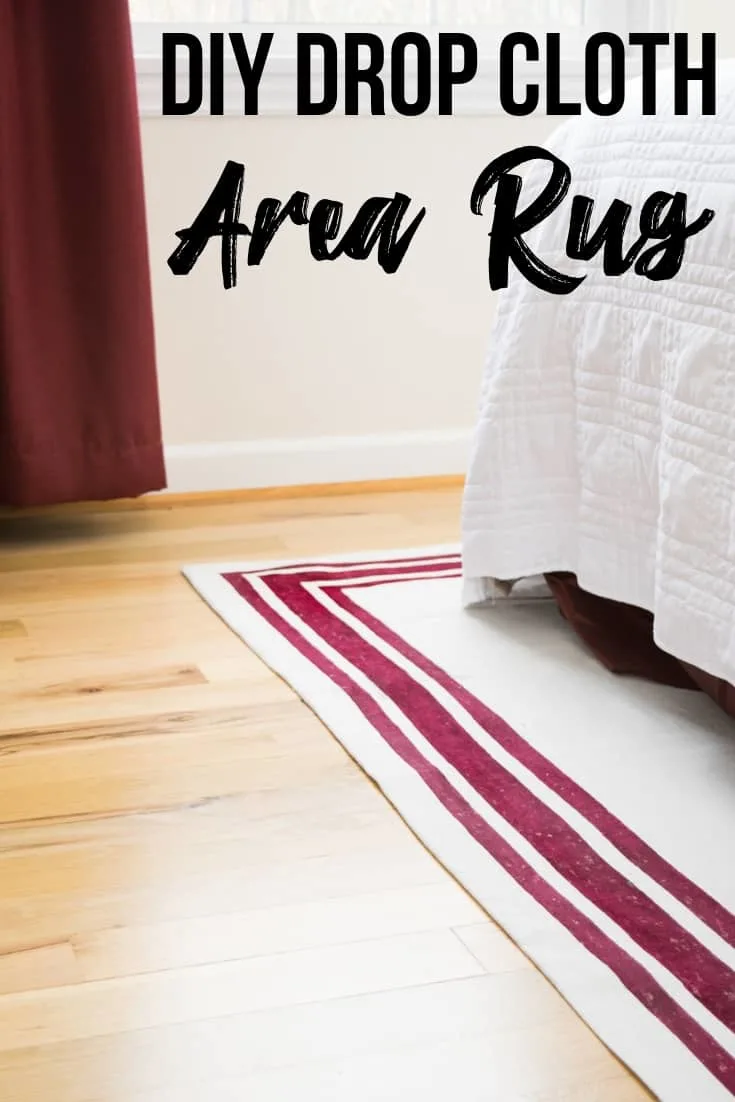 Diy Rug From A Canvas Drop Cloth The, How To Make A Floor Cloth From Drop