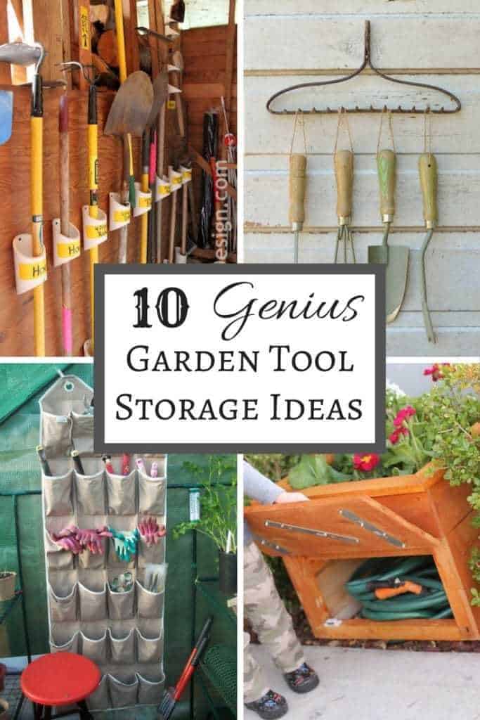 10 Genius Garden Tool Storage Ideas - The Handyman's Daughter