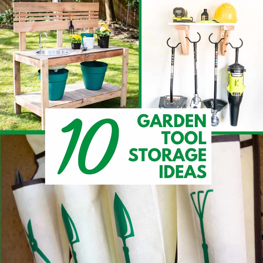 10 Genius Garden Tool Storage Ideas - The Handyman's Daughter