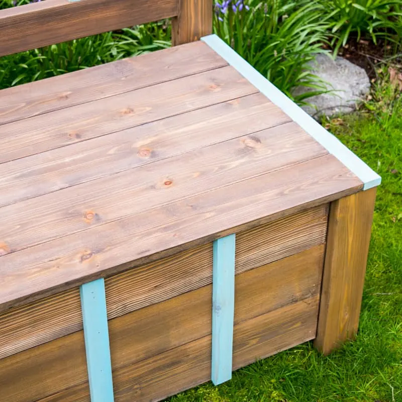 long outdoor bench seat