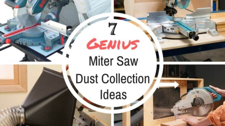 7 miter saw dust collection ideas
