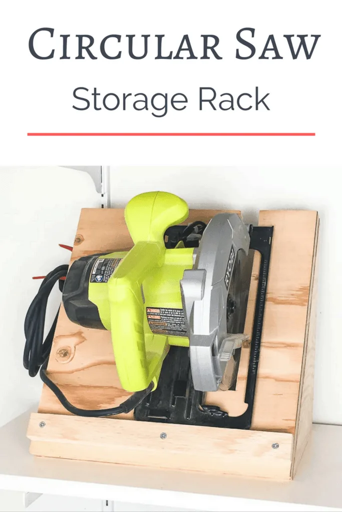circular saw storage rack