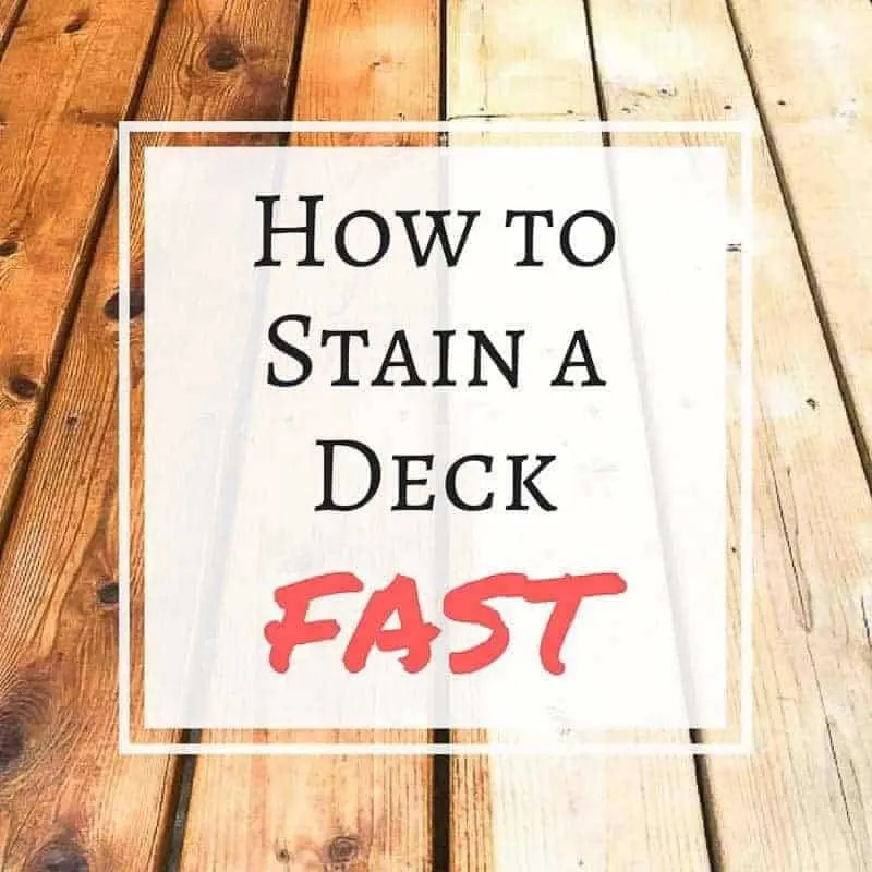 deck stain before and after