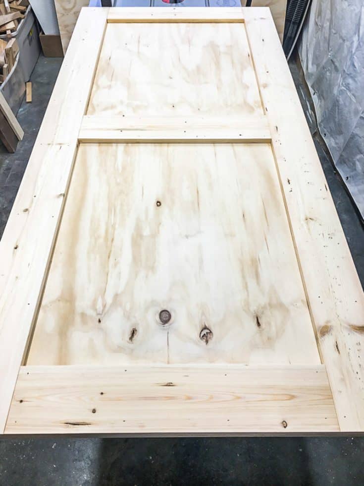 How to Build a Barn Door with Plywood and 1x6 boards The Handyman's