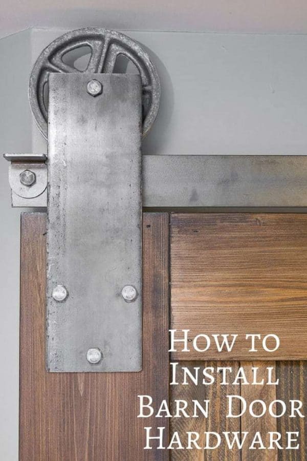 how to install sliding barn door hardware