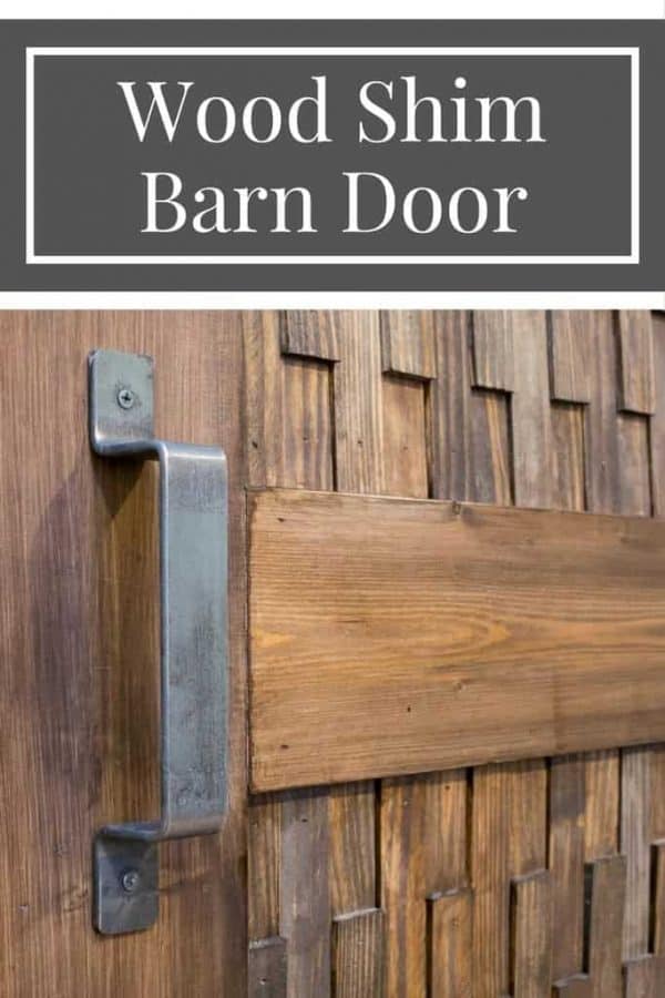 DIY Sliding Barn Door with Wood Shim Panels - The Handyman ...