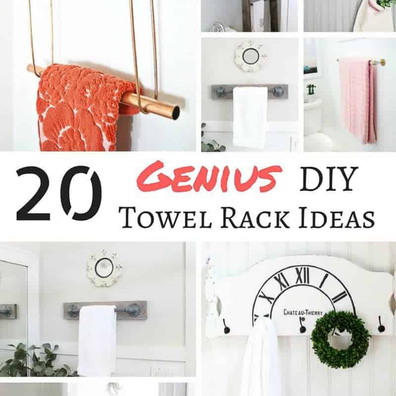 20 Genius Diy Towel Rack Ideas The Handyman S Daughter