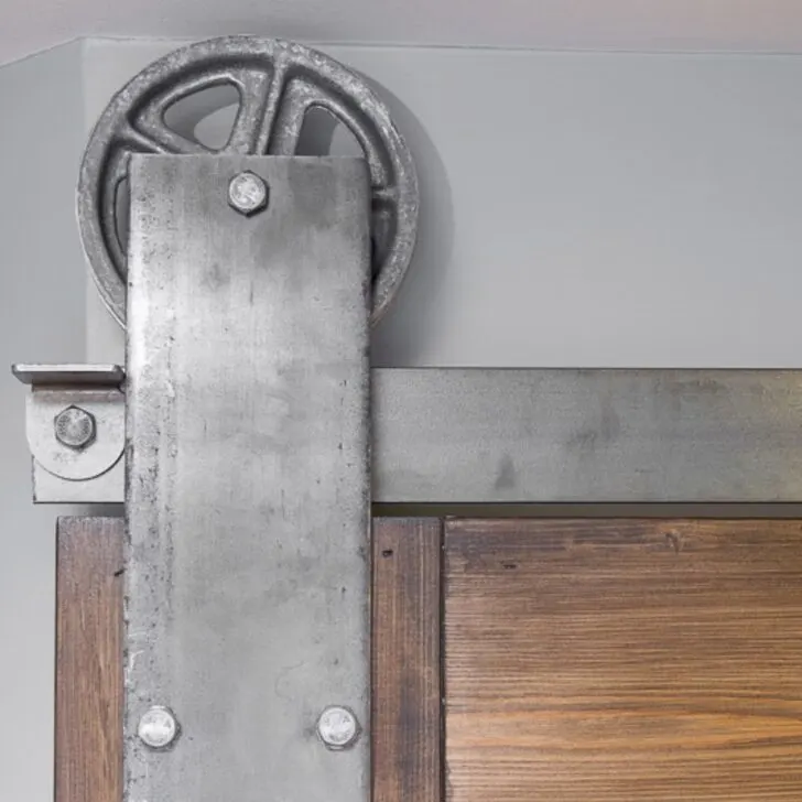 how to install barn door track