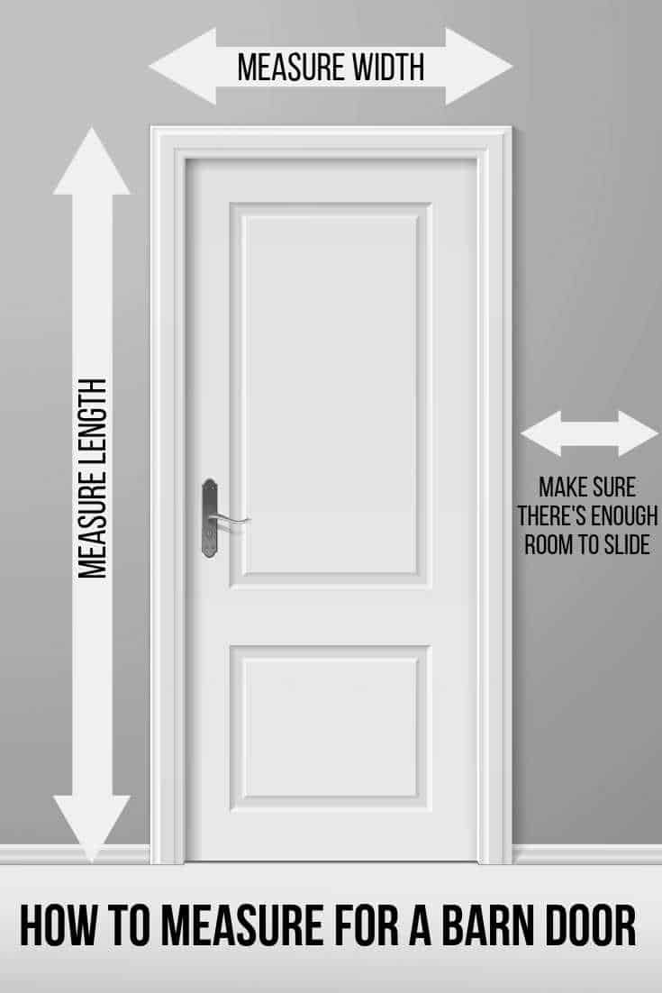 how to measure for a barn door