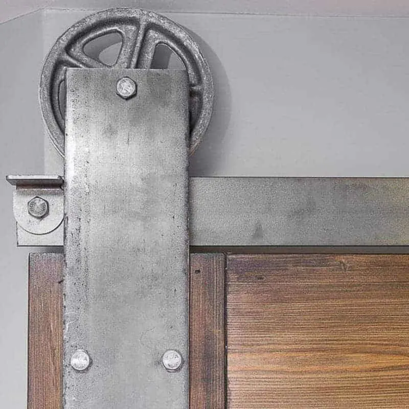 Love this sliding barn door hardware!