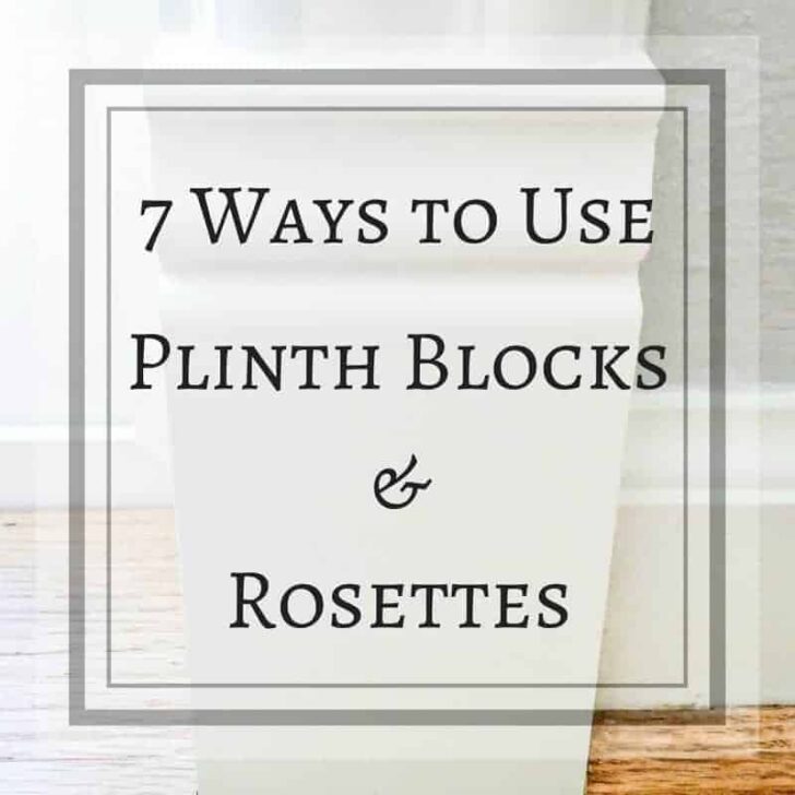 Give your builder basic door and window trim a classic update with plinth blocks and rosettes!