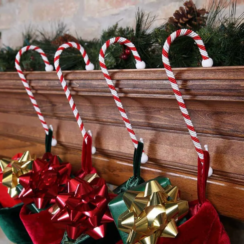 candy cane stocking holders