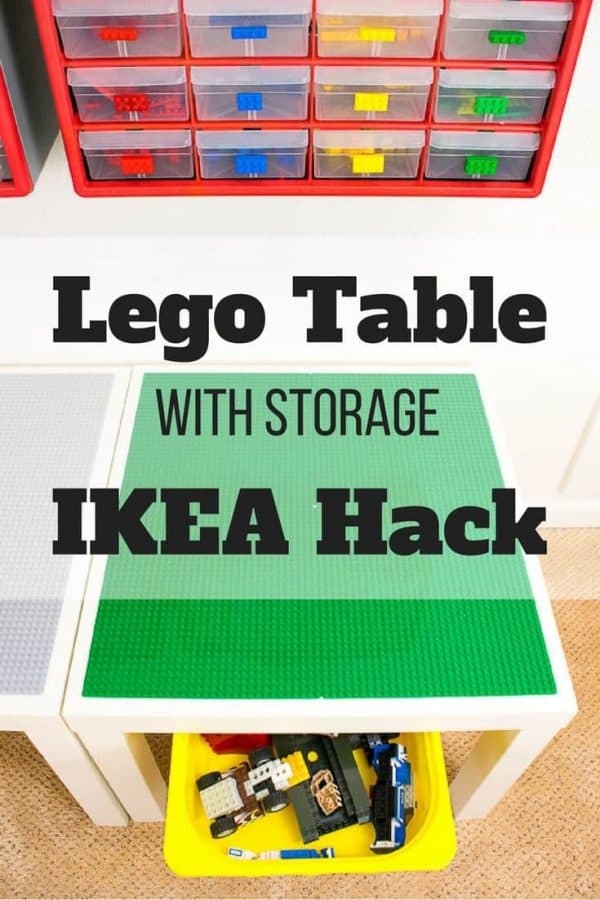 Diy Lego Table With Storage The Handyman S Daughter Diy Lego Table With Storage Ikea Hack